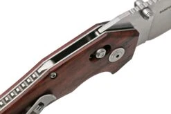 Willumsen Red E, RE21SRW Stonewashed, Rosewood Couteau De Poche -Optimal Couteaux Magasin WNRE21SRW 06 willumsen