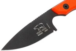 White River Knives M1 Backpacker Pro Orange G10, Black Ionbond Couteau Fixe, étui Kydex -Optimal Couteaux Magasin WRBP PRO CBI TOR 03 white river knives