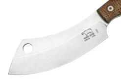 White River Camp Cleaver WRCC55-BNA Natural Burlap Micarta, Couteau De Camping -Optimal Couteaux Magasin WRCC55 BNA 03 whiteriver