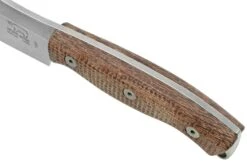 White River Camp Cleaver WRCC55-BNA Natural Burlap Micarta, Couteau De Camping -Optimal Couteaux Magasin WRCC55 BNA 06 whiteriver