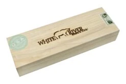 White River Camp Cleaver WRCC55-BNA Natural Burlap Micarta, Couteau De Camping -Optimal Couteaux Magasin WRCC55 BNA 09 whiteriver