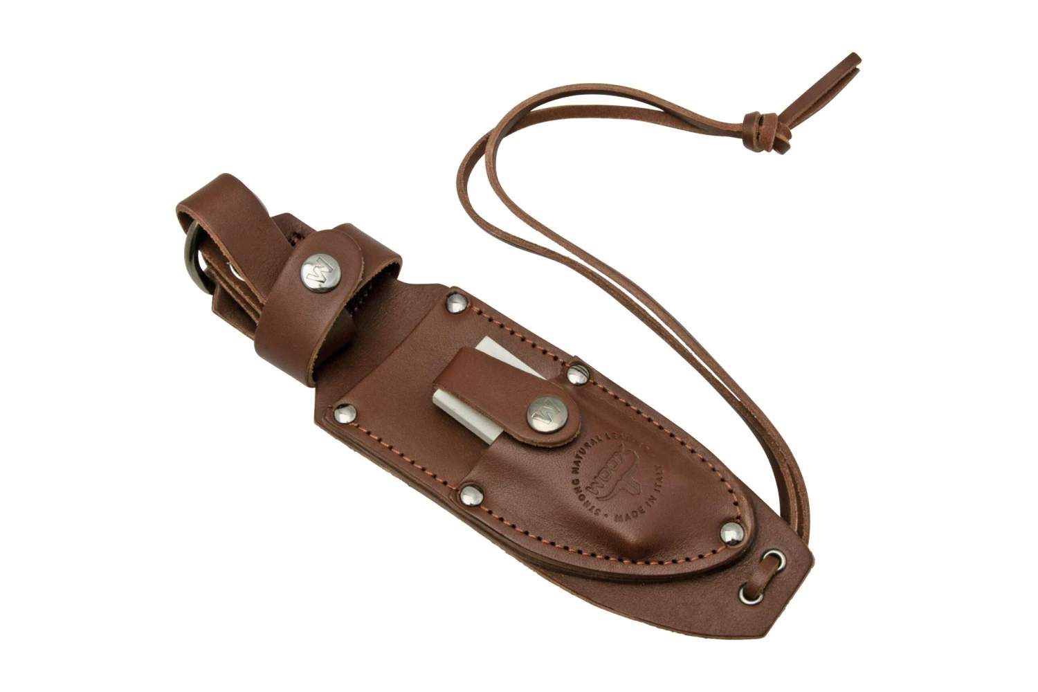 Woox Rock 62 Sheath BUSHT00101 Fourreau En Cuir Avec Pierre à Aiguiser Arkansas 1 Woox Rock 62 Sheath BUSHT00101 Fourreau En Cuir Avec Pierre à Aiguiser Arkansas